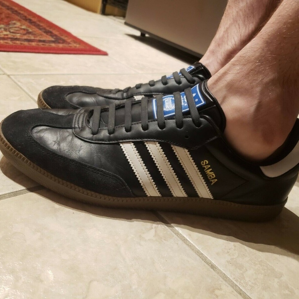 Adidas Samba Black and White Sneakers Sz 13